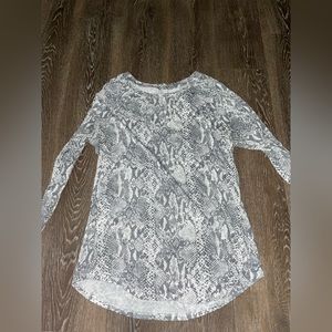 Snakeskin top